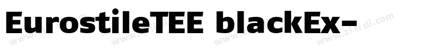 EurostileTEE blackEx字体转换